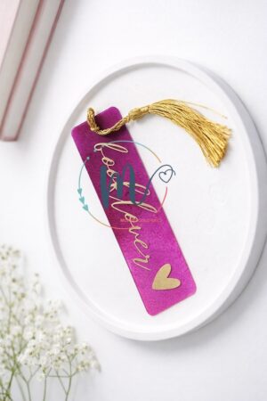 LESEZEICHEN AUS ACRYLGLAS MIT VINYL-AUFDRUCK