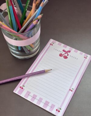 A5-Notizblock:  Cherry Notes