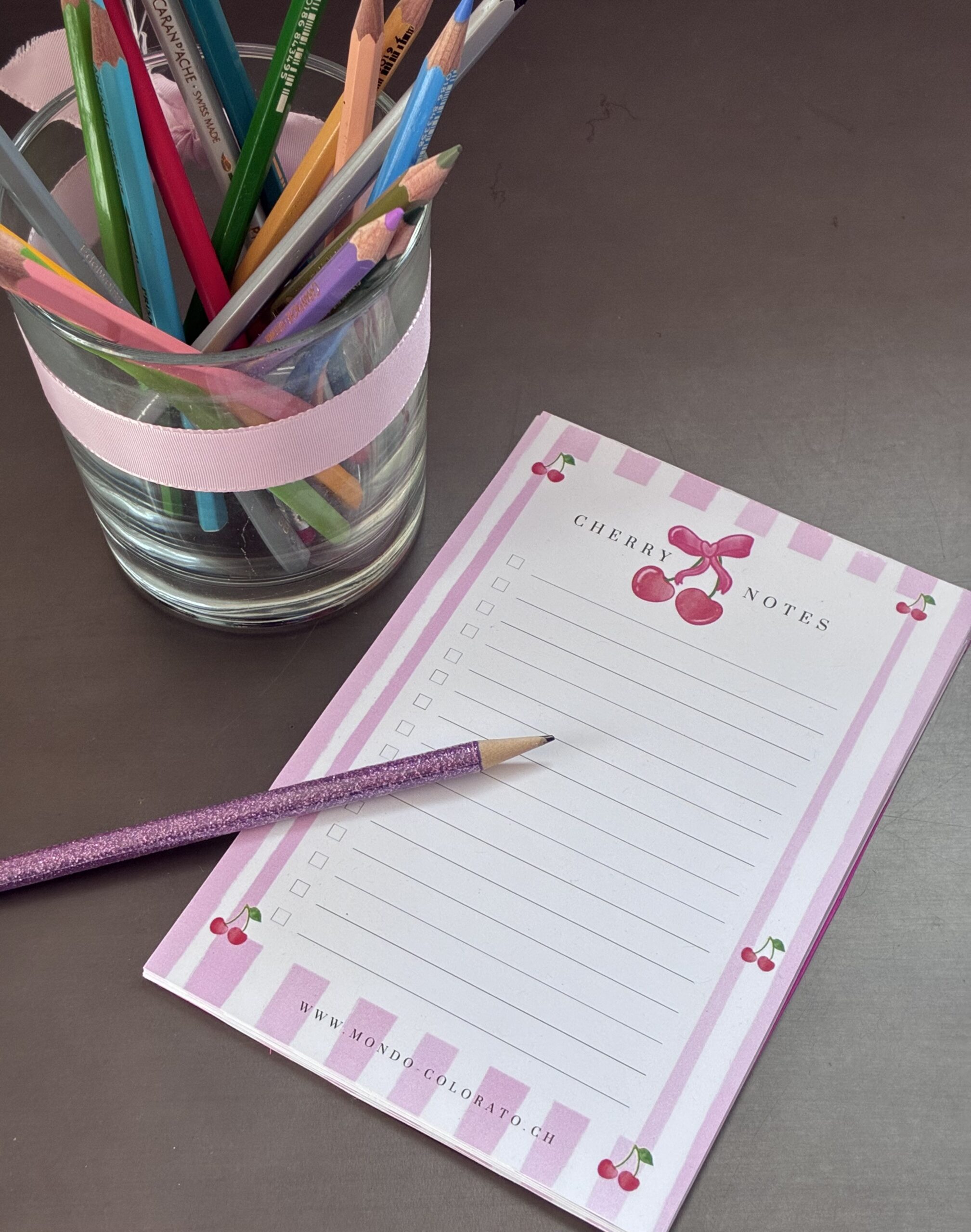 A5-Notizblock: Cherry Notes