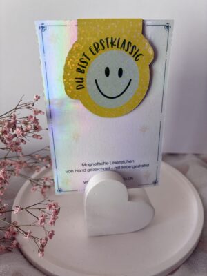 Magnetisches Lesezeichen: DU BIST ERSTKLASSIG (Grün)