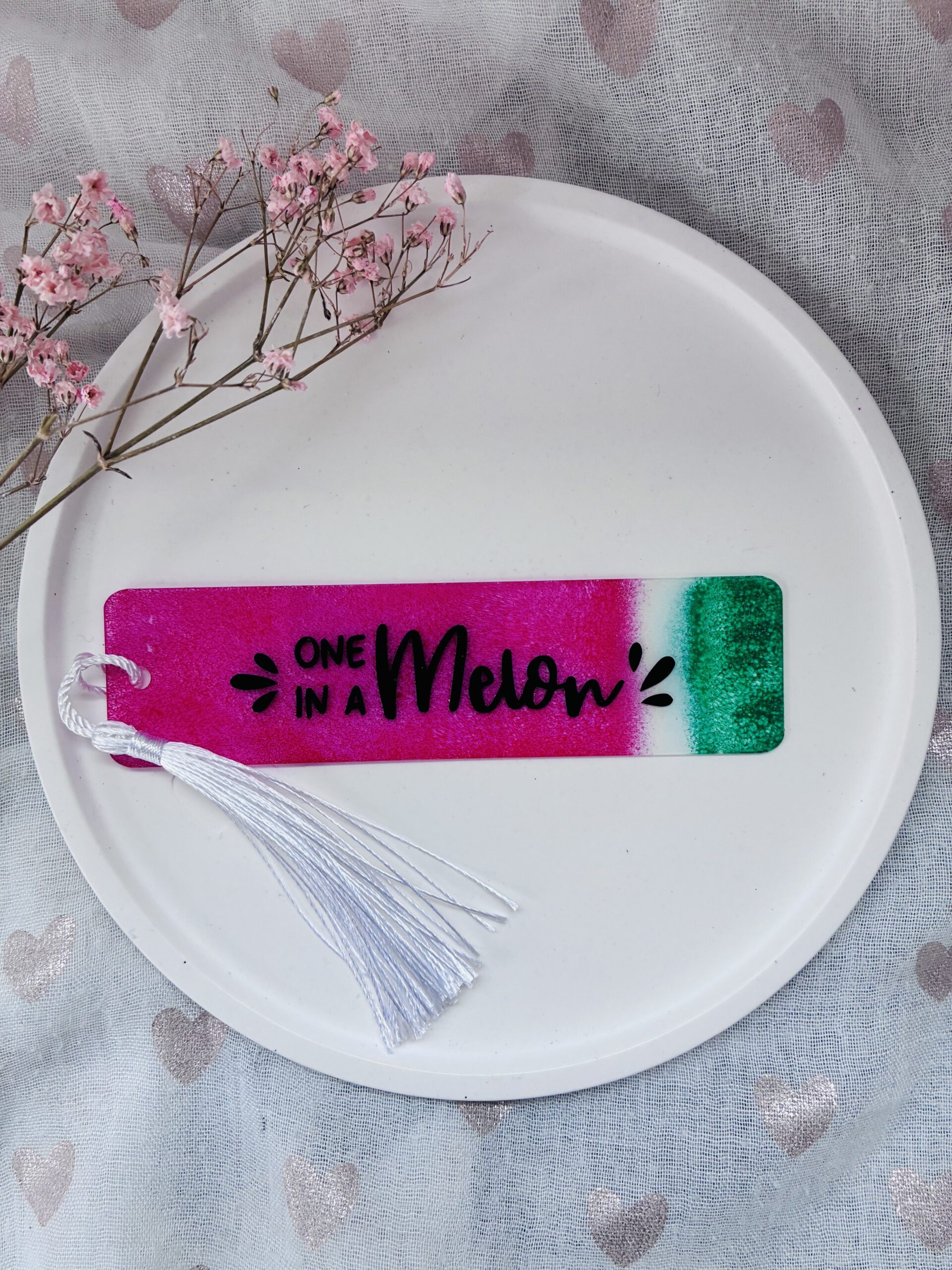 LESEZEICHEN AUS ACRYLGLAS: One in a melon